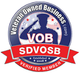 Verified Veteran Small Business SDVOSB badge